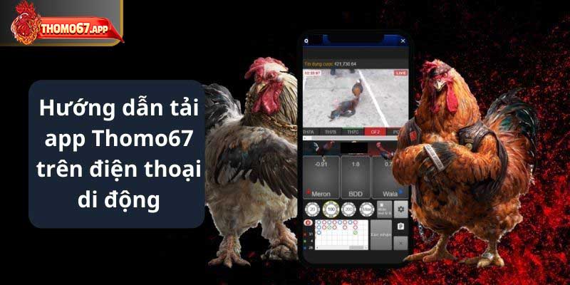 Hướng dẫn tải app Thomo67 trên điện thoại di động.